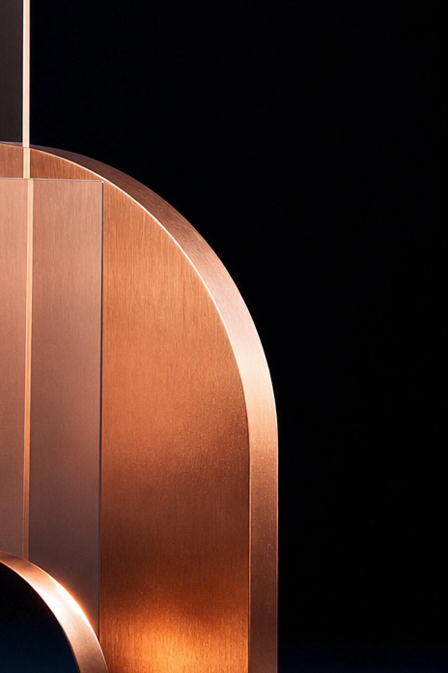 Product materials on a dark desk