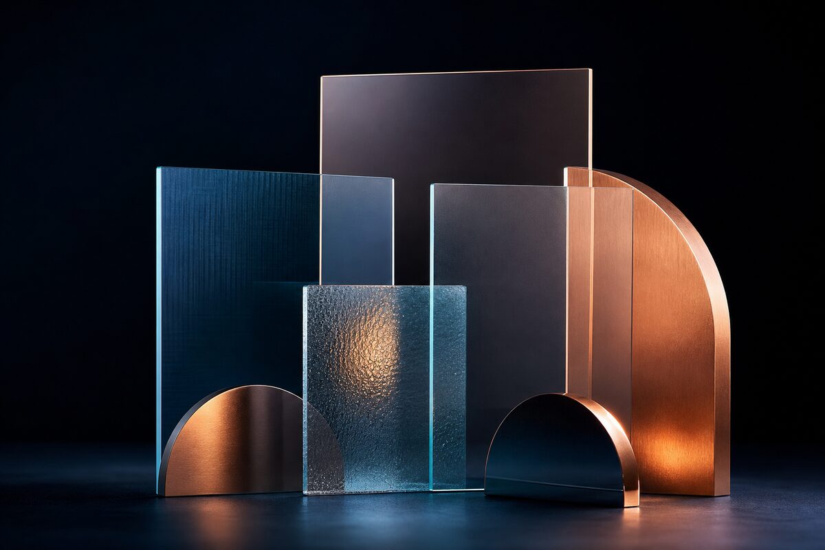 Agency product materials on a dark desk